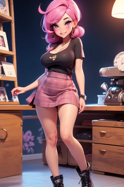 (Masterpiece, Best Quality, High Quality:1.4), professional artwork, Intricate Details, field of view, sharp focus, detailed painting, masterpiece, cinematic lighting, trending on pixiv, (vivid lighting, vibrant colors, by by Nagasawa Rosetsu:1.05),
Hiroko Takashiro, (mature female, milf:1.1), solo, (curvy:1.1), standing near chalkboard, holding chalk, classroom, (full body shot:1.1),
(red hair:1.05), long hair, lipstick, makeup, ultra detail hair, ultra detail face, (purple eyes:1.05), perfect eyes, perfect face, earrings, (confused, blush:1.2),
shirt, jacket, (black thighhighs, garter belt:1.1), zettai ryouiki, pencil skirt, school uniform, highheels,
(Large Breasts:1.1), Cleavage, big ass, thighs,