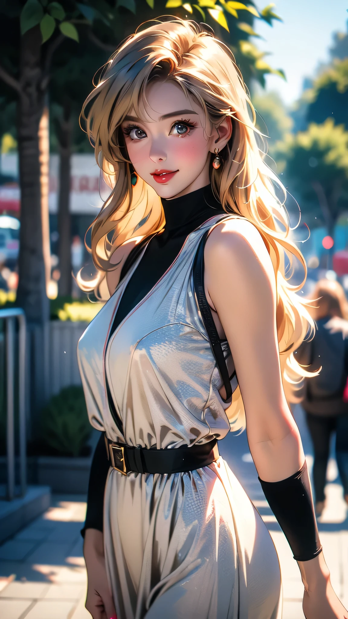 Imagine a Barbie como uma ousada exploradora urbana, Venturing to the top of skyscrapers. Vestindo uma roupa urbana elegante, She enjoys stunning views of the cityscape and the thrill of discovering the heights.