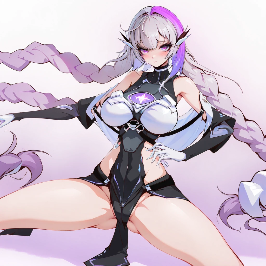 Female Humanoide Maid Mecha Robot Masturbating