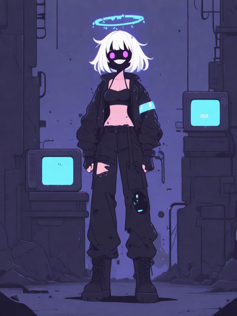 Black Fox, ((White Body:1.5)), (((masterpiece))), collar, (Dragon Wings:1.45), (headphones:1.4), (black Hoodie crop:1.82), short hair, black hair, male, bisexual, (puppet:1.2), (Boy:1.55), blush, (short pants:1.82), (headphones:1.55), ((Thigh High Socks, Femboy Clothing, Femboy Femboy Thigh Highs:1.2)), ((blue eyes, pink eyes:1.55)), Femboy, full body, low angle, paws, ((pubic tattoo, womb tattoo, glowing tattoo:1.52)), ((guy look like women, flat chest:1.52)), (fox tail:1.52), ((glitch, ear glitch, tail glitch:1.5)), ((Sad, cry:1.65))