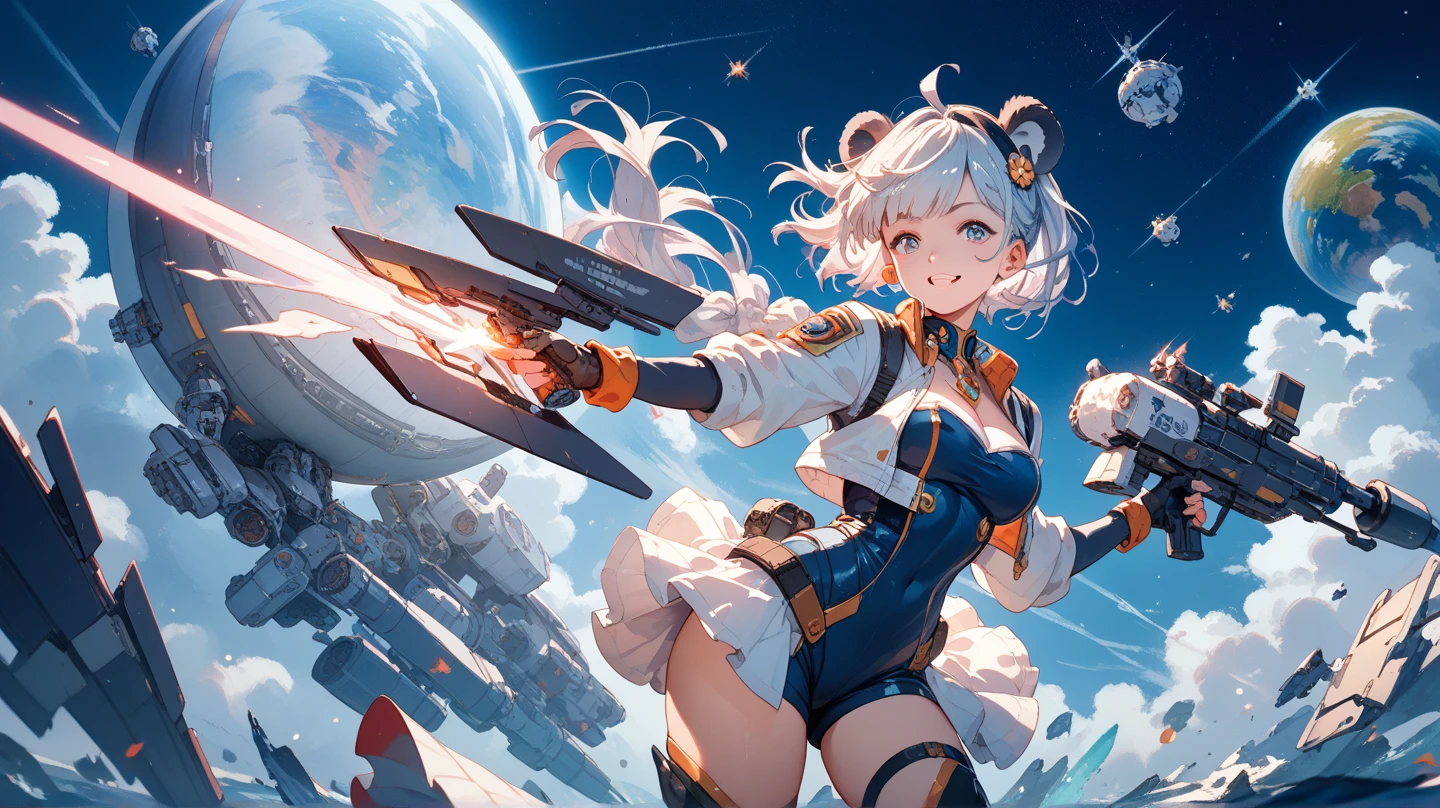 4K,High resolution, (Highly detailed CG,8K,wallpaper)、One Woman,(Clean detailed eyes),(Pokémon Trainer),((NSFW)),(Large Breasts),(Super chest),(((Long, pointy, huge breasts))),(((Long, pointy, huge breasts))),(((((It is shaped like a rocket.))))),(Beautiful and shapely breasts),((Big beautiful nipples))Top view,((Silver Hair、Cute hairstyle))