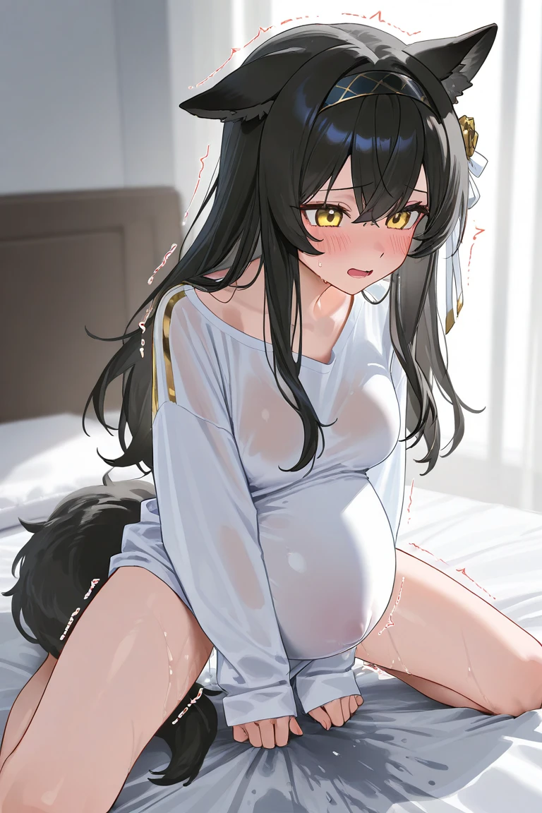 score_9, score_8_up, score_7_up,source anime ,dark theme, ( full figured, black woman with dreadlocks and a thick black and red striped scorpion tail, headphones,impossibly beautiful african-caribbean features, red and brown heterochromia heart eyes, very dark skin, voluptuous, curvy, strong, black hair, soft face, small wide nose, full chest , curvy hips, wide hips), laying on a bed, labored breathing,dazed eyes, collared, Wet skin ,heated breath, , , cum on face, breast and torso, satisfied , smile, hear, wiggling tail, ,giggling, , reaching for a hug, euphoric bliss, volumetric lighting,motion lines,movement, hyper-femininity, hyper absurdres
