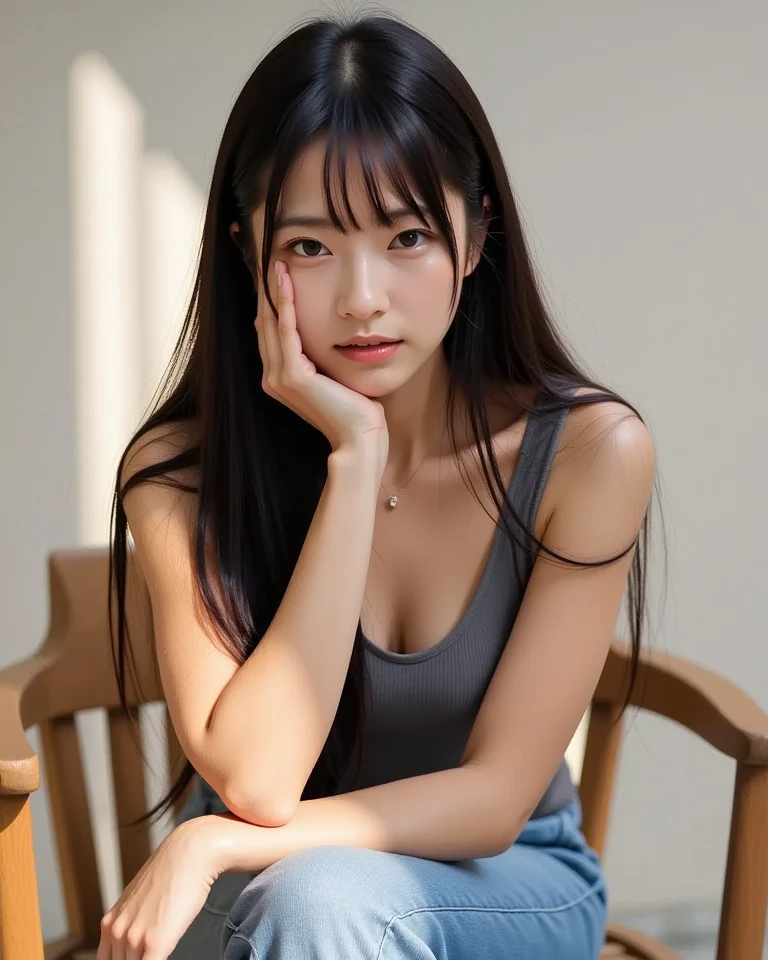 Best-quality, Masterpiece, Ultra-High-Resolution, (Photorealistic:1.4), Raw-Photo, Extremely-Details, Perfect-Anatomy,
1girl, 12-years-old, the most popular Japanese idol, in her room, portrait, (((((very completely drunk, high on illegal drugs, innocent smile))))),
extremely cute face like a most famous Japanese idol, extremely beautiful big black solid circle eyes, extremely beautiful lips, extremely beautiful black hair, extremely beautiful realistic skins,
detailed drunken face, detailed drunken eyes, detailed lips, detailed hair, detailed skins
