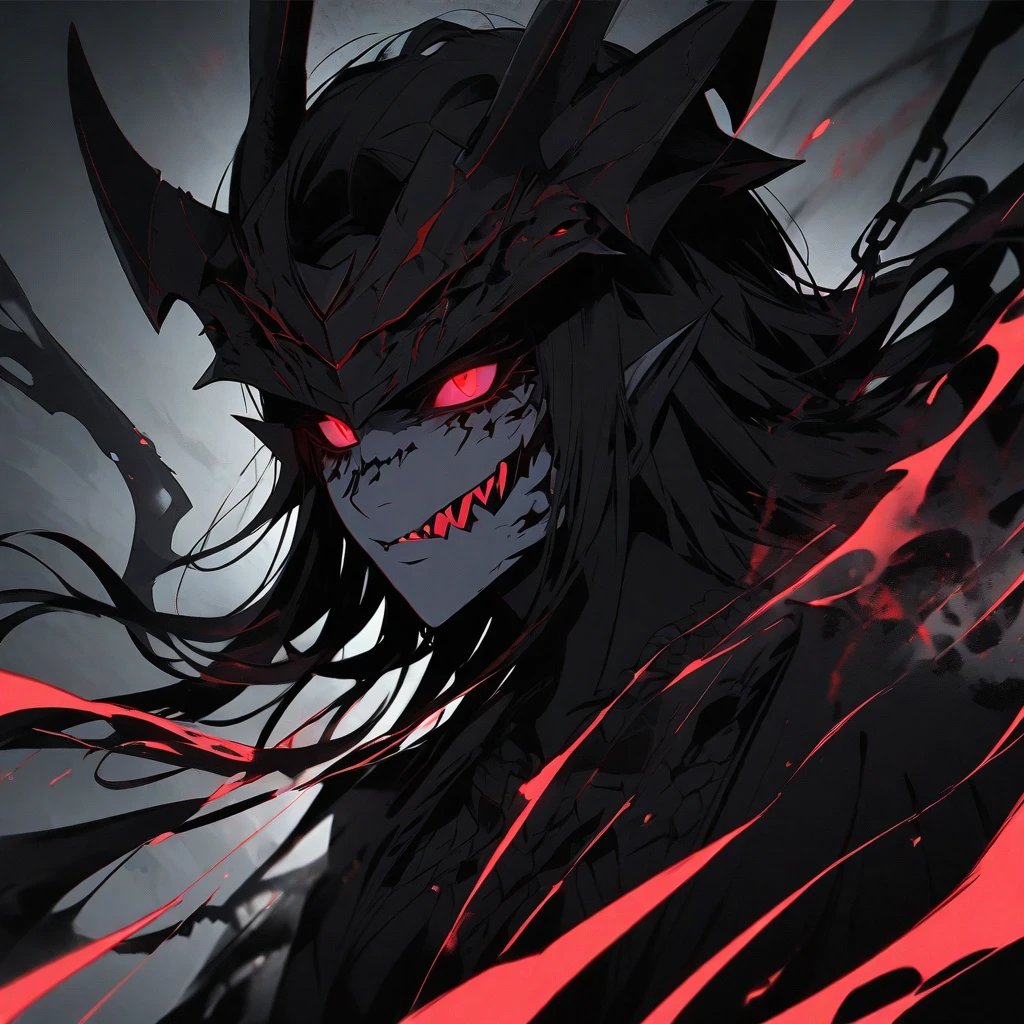 Akujiking, Monster, Monster, Something pitch black, ugly, creeping, darkness creepy death