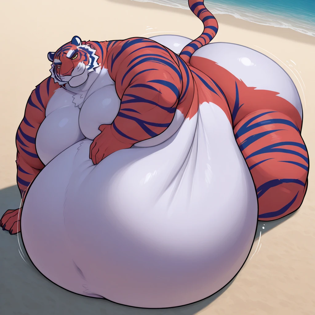 axel cosmas , solo, towel around waist, plump, huge, bath background, nipples, big fat belly, big ass, eyes shut, laying, 5 fingers, musclegut body, lineart, normal eyes, wet body, macro body, massive body, huge pecs, very wide