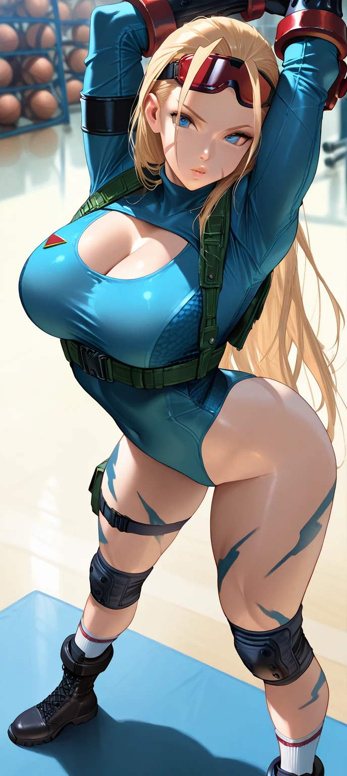 Jolyne, Big breasts, thick legs