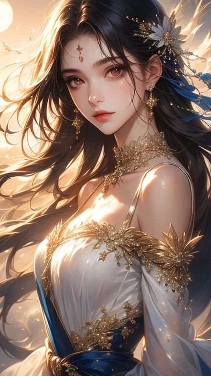 (masterpiece, best quality, High resolution:1.4), detailed, intricate details, 4K,whole body sunset,projection,Light,warmth,逆Light,gorgeous clothes,
color splash, line Art, Art, Fibonacci,