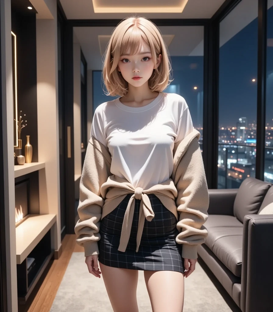 (NSFW, blonde、himiko toga、((Enamel tight miniskirt))、dark eyeshadow、Fasun、twin tail、bun hair、thin eyebrows、Black socks、black loafers))、NSFW、masterpiece、最high quality、high quality、grow、beautiful excrement、high resolution、매우 high resolution、raw photo、best illustration、hyper realistic、1 girl、realistic、very detailed、photoreal、incredibly absurd、enlargement、floating hair、soft light、movie theater lights、film grain、Full Body Sbian、Depth of recorded boundary、blurred background、bokeh:1.4、Focus of the eye、85mm lens、professionally lit、lens flare、luminescent particles:0.6、professional writing、portrait:0.6、photon mapping、radio city、Physically Based Rendering、japanese girl、heat:1.5、lifelike face、realistic body、Looks like real skin、huge breasts:1.3、good style、camel toe、pale skin:1.1、cute:1.5