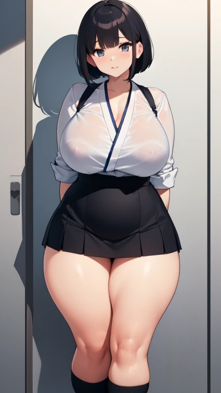Full body image, front, two girl, twins, 18-year-old, Mix 4, (32K, RAW Photos, Highest quality, masterpiece:1.2), (Anime-like, photoAnime-like:1.37), cute, Casual wear, Short sleeve T-shirt,Shorts,Black knee socks, night, rain, Humidity, Professional Lighting, Photon Mapping, Radio City, Physically Based Rendering, Super Resolution, (Big Breasts:1.2), {{The biological weapon that had preyed on the younger sisters took her place and reunited with the older brother, The rebellious little sisters has become the obedient little sister}}, Girl Skull, whole body, NSFW