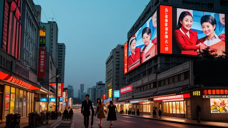 Luminous Panel:

A large LED panel, with propaganda of the Fire Nation (a symbol of fighting with fire), similar to billboards