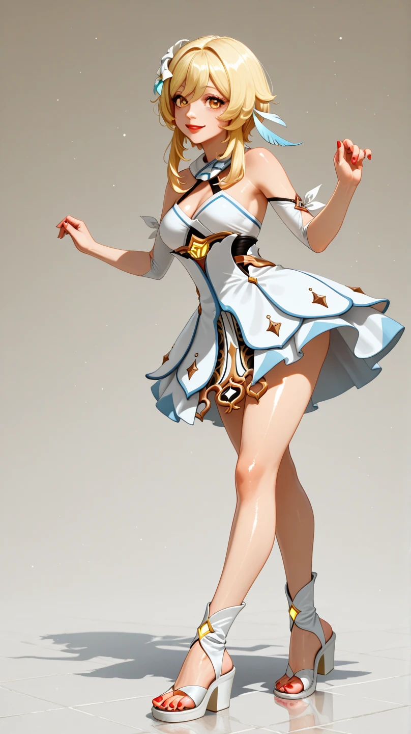 ((1 girl)), Masterpiece, (high quality, best render), (beautiful girl, snow white), (bomb, pin-up style), hot, floss, perfect body, araffed snow white in a yellow dress with a red bow, sexy snow white, portrait of snow white, pale snow white skin, 4k hd. snow white hair, disney princess, beautiful female princess, anime princess, hd artwork, official art, disney cartoon, beautiful princess, forrest background, long thin legs, large breasts, sexy pose, vibrant colors