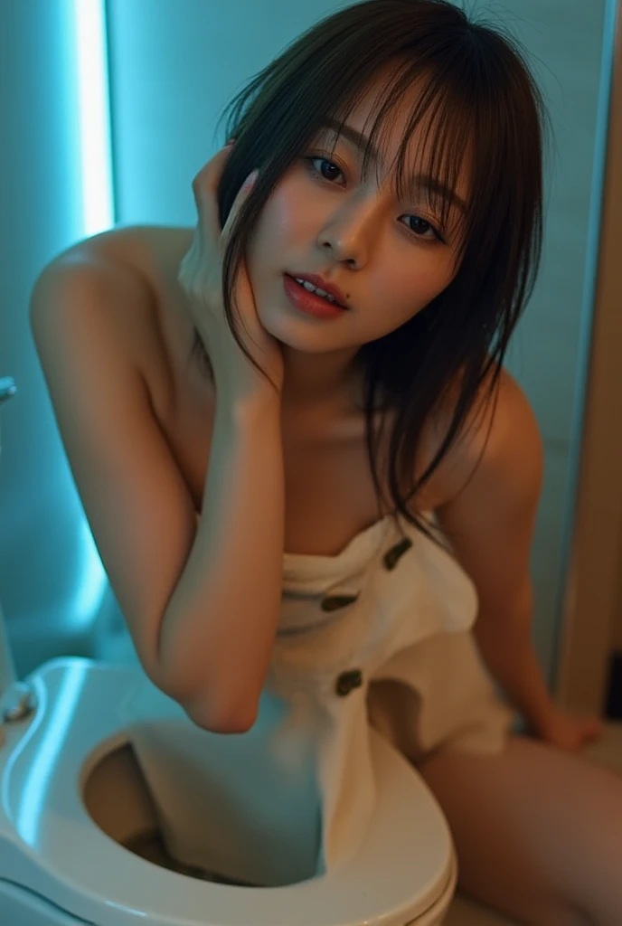 One Girl、tits、Completely naked、Redness、Squirting、Sweaty、Vibe、rotor、lotion、condom