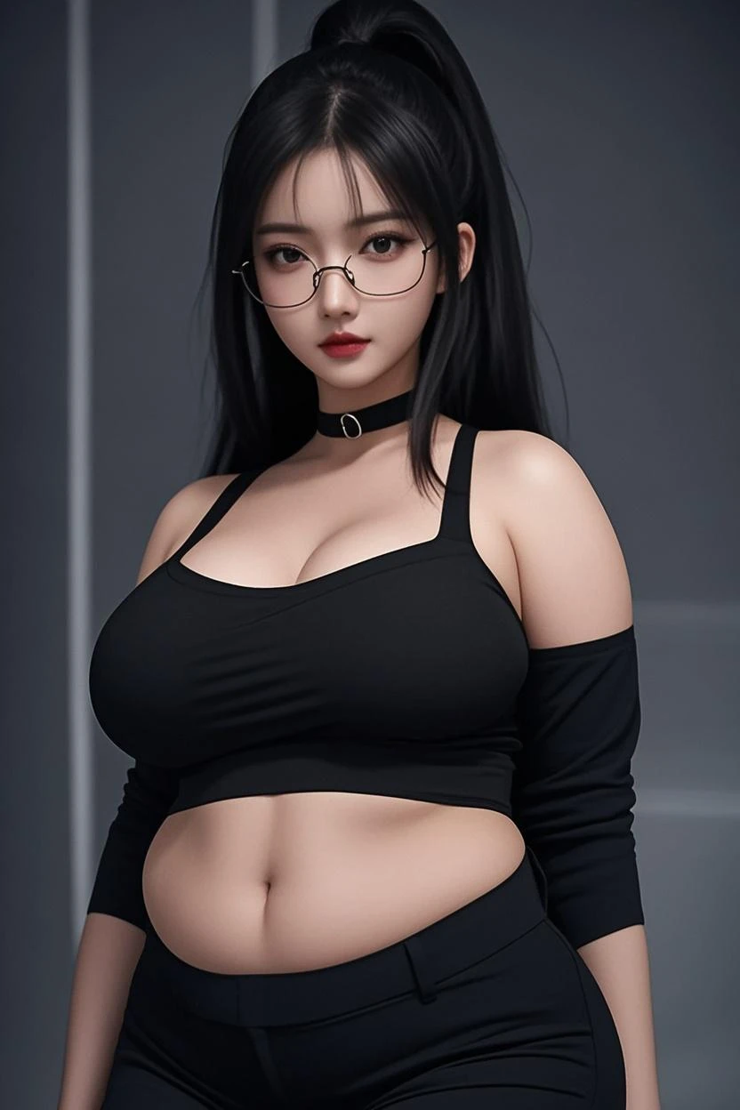 ((best quality, 8K, masterpiece :1.3)), 1 woman, (Beautiful woman highlighting her plump abs: 1.3) whole body, (long hair) , very delicate face, delicate eyes, double eyelid, laugh,  thick thighs, desert, Leggings, shiny skin, black tight tee, jacket