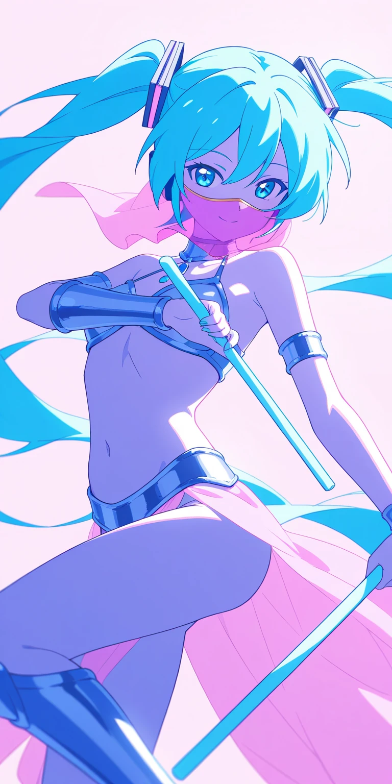 1girl, striped_bikini,full body, scarf, striped_panties, solo, striped_bra, blue gloves, pink_hair,necktie, blue eyes, hoodie, underwater, ocean, fish,diving,