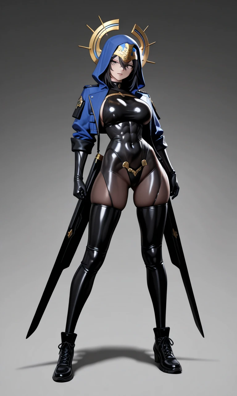 female adventurer white silver short bob hair cut, full body, game art style, (masterpiece), colorful clothing, scarves, leather belts, half skirt over pants and boots, flowing blouse and leather corset, best quality, highres, 4k, 8k, Detailed Illustration, intricate detail, cinematic lighting, amazing quality, 1girl, fit female, amazing shading, soft lighting, facing camera, perfect eyes, gantz suit armor torn apart