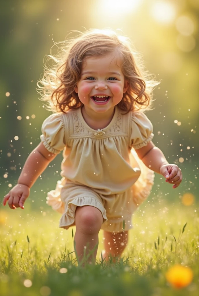 Girl age 3 years realistic