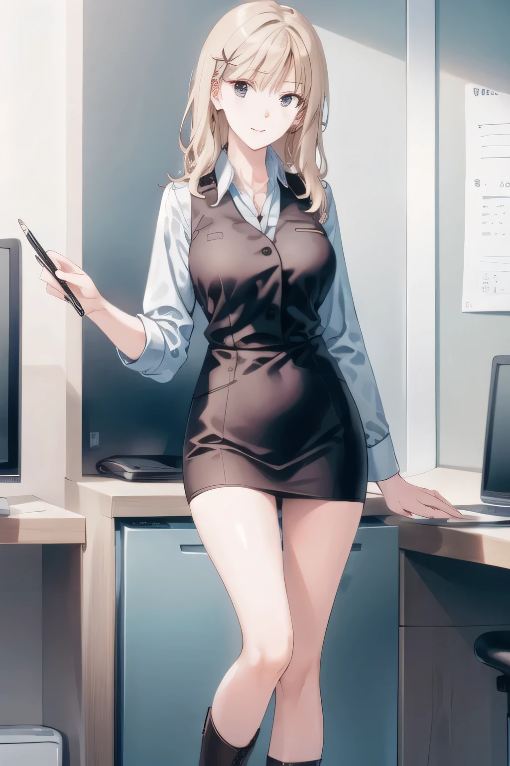 Let's draw them with more delicate expressions,More scantily dressed women,巨乳を最大に巨乳にCan you draw , More delicate expressions {X} blonde wavy hair {X} More delicate expressions {X} blonde wavy hair {X} with a more delicate expression {x} blonde wavy hair {x} wear a dark blue tight miniskirt,micro mini skirt up to the thigh,Can you draw big breasts more big breasts, wearing thin clothing,Sleeveless,Can you draw ?,draw 5 fingers Draw with precision,accurate hand and foot expressions,face is absolutely necessary,long black hair, beautiful smiling woman ,, Draw an office worker system, wait.,NAVY BLUE SUIT ,After a white blouse,draw a company clerical job,black high heels,big , beautiful smiling woman ,Draw it,long black hair, wearing a white hair band ,a cop wearing a miniskirt,face is absolutely necessary,accurate hand and foot expressions,fishnet tights,(Facial expression is very important, ,Your underwear shows through when wet,Big breastsをさらにBig breastsに描いて下さい,Draw it、 Draw your own facial expression,open her legs to see blue panties,Smile, More delicate expressions Draw it, white boots , (((OL Uniform))),( 0、Attractive Mature Woman、 stylish eyes {X} More delicate expressions Draw it),(After a white blouseの後で),(black miniskirt)(blue panties),I'll do it myself、 amazing,I need it for work、grimace, Draw with precision 、is very important at work,, Inside the company , I'm nearing 40 years old、 stylish eyesをしたAttractive Mature Woman、 stylish eyes, , Big breasts, thin waist , , ,I'll do it myself,