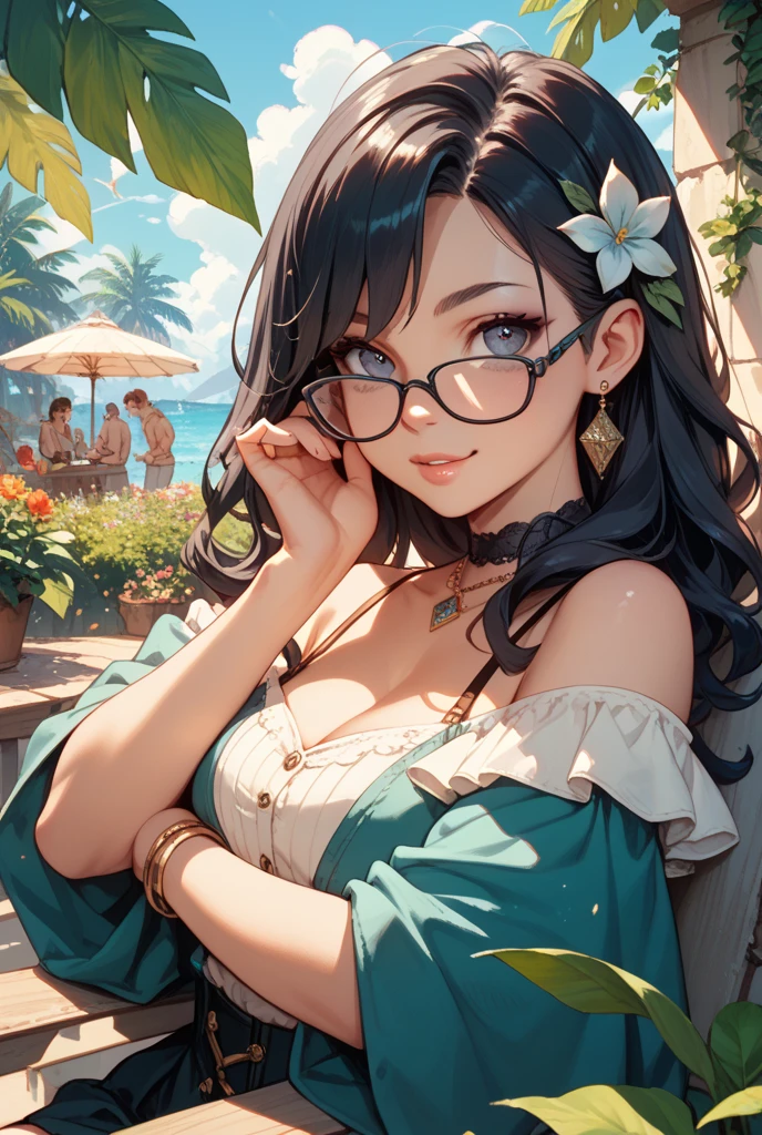 (NSTDA.:1.2), (10, beste-Qualit, master-piece: 1.4), ultra-high resolution, (lifelike, photorealistic portrait: 1.48), 20 age, Cute Girl, (See through the microcolor bikini beetle:1.11), Famous Japanese actors, gigantic breasts, Blue Eyes,Wear glasses., Head tilt, cowboy shot, from the side, looking at the audience, expressionless, Beautiful lake, Zeiss 150mm F/ 2.8 Hasselblad, In Japanese shrines, Whole body, foot, Ultra-Wide Angle
