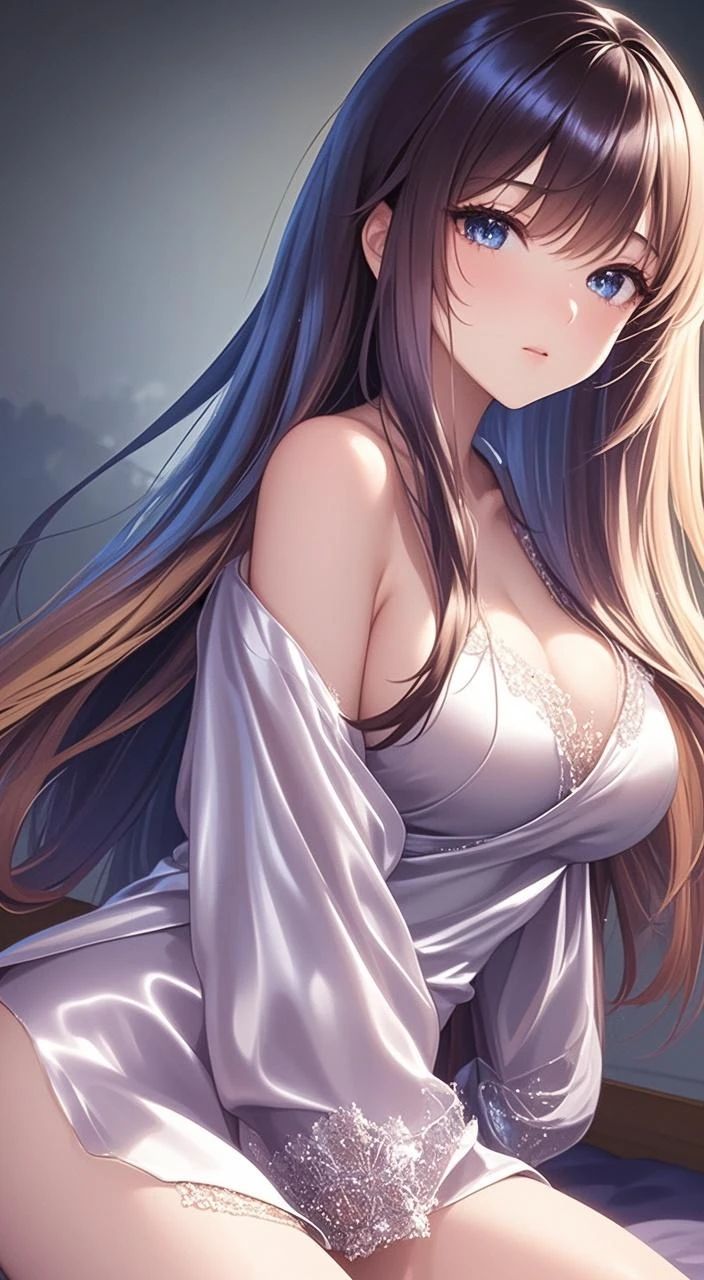 masterpiece, best quality, ultra detailed, highres, extremely detailed CG unity 8k wallpaper, perfect lighting、beautiful and aesthetic,sharp focus, perfect face, Perfect hands、Perfect Fingers、Perfect toes、Five fingers、、highest quality、Woman 1
Black Hair、Blunt bangs、blue eyes、Sparkling eyes、extremely big eyes、smile、blush、Face close-up、(Large Breasts:1.3)、(Hide your arms behind your back:1.3),all nude、pussy、from below
