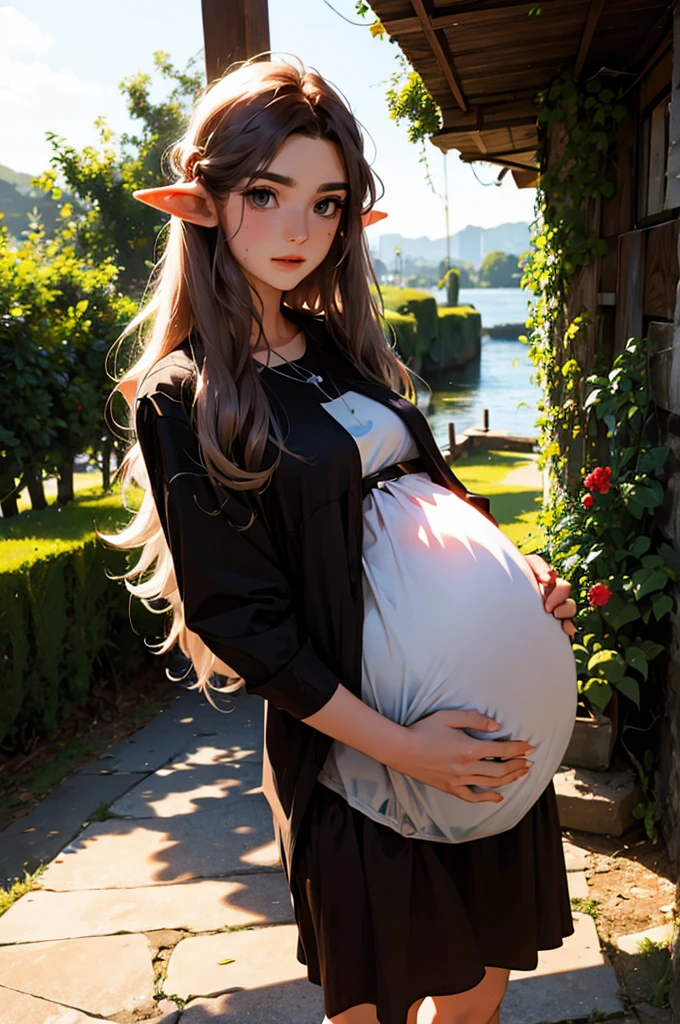 Pregnant belly