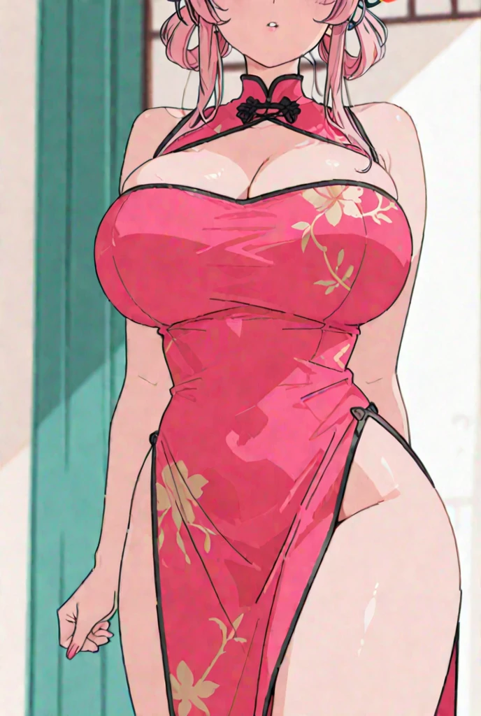 <lora:RanmaChanV2:0.7>, RanmaChan, standing, solo, large_breasts, single_braid, RanmaJungleDress, masterpiece, best quality, detailed face, detailed eyes, highres,