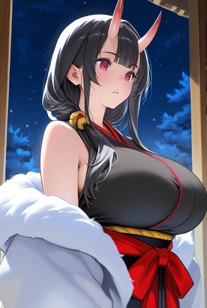 (SFW:1.8、masterpiece, Highest quality),女の子1people々々, 一people々々in, Absurd、現実inは捉えられないディテールと美しさ、hyper Realistic, Realistic,Realistic, Looking at the audience, 美しいbangs:2、魅力的なbangs:2、bangs:2、), Mouth closed, Big Tits Eyes、eyelash、 whole :2、(((Eye highlightsを加える:1.4、Long Hair、She is very 美しい and cute、Show me your ears、Beautiful long neck:1.8、smile、Close your mouth and smile:1.5、bangsと美しい歯)))、Ideal body type、((firework、Night Sky、Night Skyに美しいfirework、))、Beautiful long neck:1.6、Perfect Anatomy、people々Beautiful pads that make you feel happy:2、自然in快適な照明、Keep an eye on your audience、Shadow Fade、Listen carefully、((Black Hair、Red yukata、White hair band、Red eyes))、A starry sky、Rich nature background、fireworkの光、Off the shoulder、Underwear is visible、the chest is slightly visible、Open yukata、The yukata is a little off、Cleavage、White underwear、White Lingerie、Sweat、Night Sky、firework、Eye highlights、Backlight、Lie down、Sweat、Highlights for the eyes、Lying down、Looking backwards、From the back、