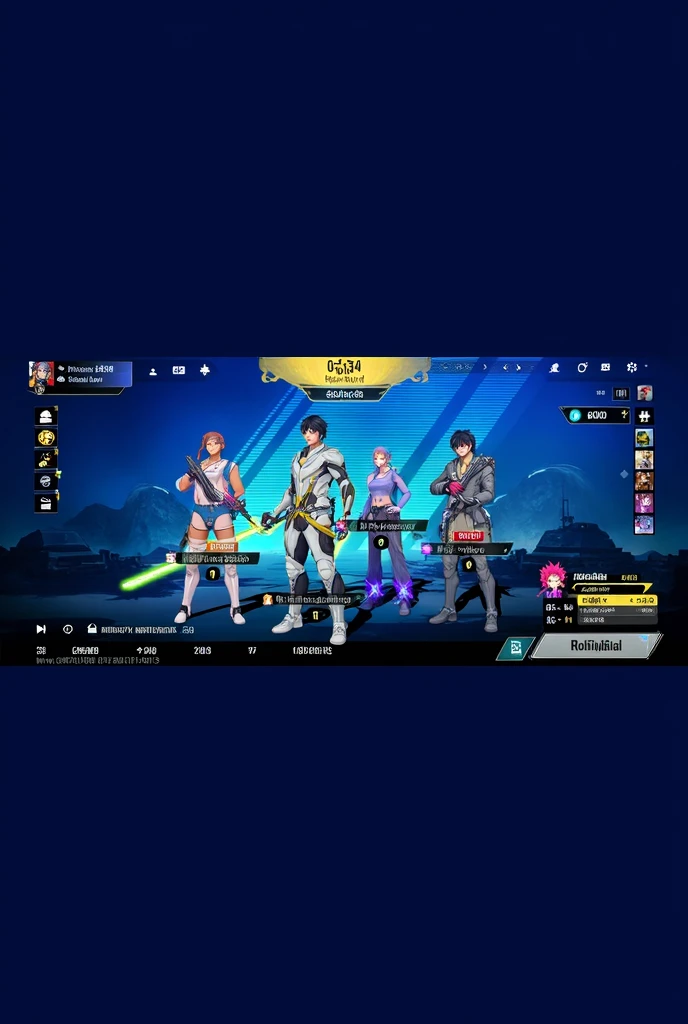  The image is a screenshot from a video game featuring three characters: a male angel with wings, a female angel, and a demon. They are standing in a city street.