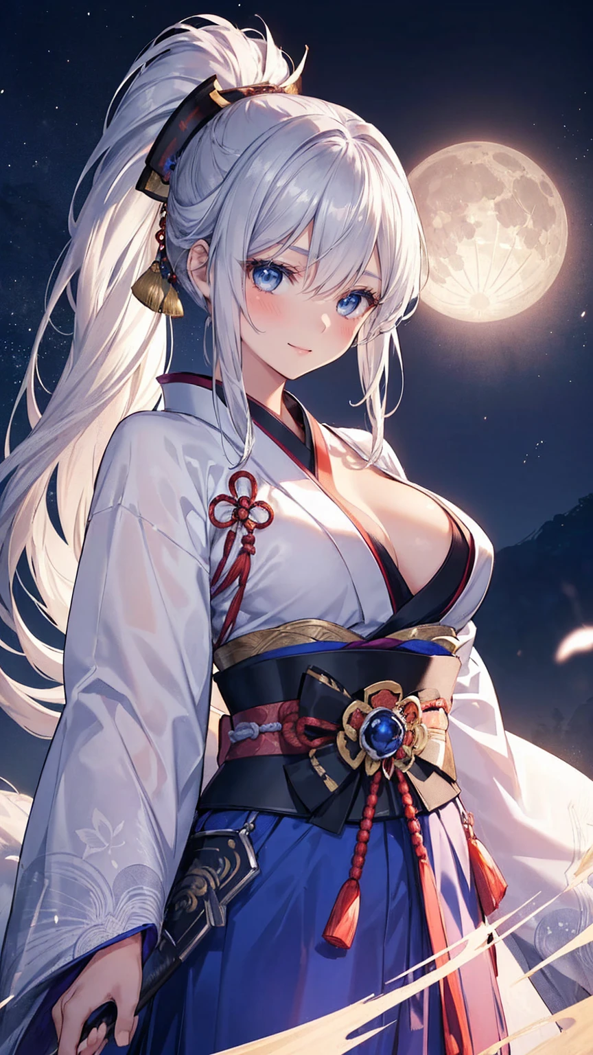 In the realm of anime illustrations, this masterpiece showcases a woman of exceptional beauty. Dressed in a pristine white kimono, she exudes a charming aura with her delicate facial features and expressive, cinematic lighting. Her long, flowing hair cascades down her shoulders in soft waves.

Her attire is adorned with platinum earrings and a necklace of matching elegance, accentuating her charm and sophistication. The dynamic lighting (1.2) brings out the intricate details of her clothing, making every thread appear vivid and lifelike.

Her eyes, illuminated by the delicate yet effective illumination, are a sight to behold