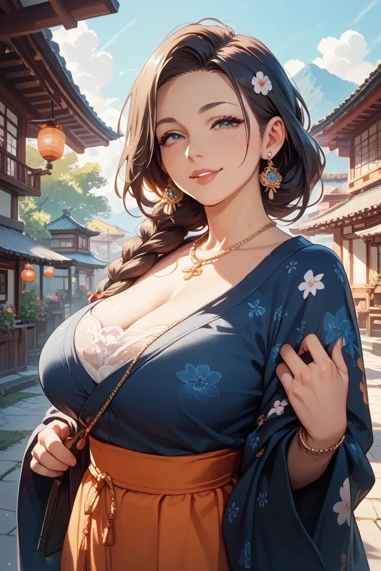 Great quality, masterpiece, High Resolutiupon, One girl, blush, (Captivating smile: 0.8), Star Student, Chinese Hanfu Lilac, hair accessory, necklace, jewelry, beauty, upon_body, Tyndall effect, realism, Lotus Pupond, Light Edge, Two-tupone Lighting, (Skin with attention to detail: 1.2), 8K UHD, Digital SLR, Soft Light, high quality, Volumetric lighting, snapshot, High Resolutiupon, 4K, 8K, Background blur