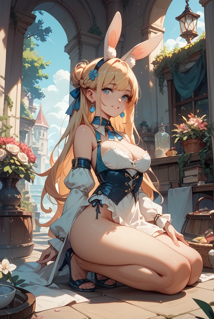 (((masterpiece))), high resolution, absurd, (((best quality))), official art, perfect lighting, looking at the viewer, aquarium, interior, 1 girl, light smile, Anime, cute, cow, long hair, blond hair, cow tail, cow horn, cow ears, animal ears, cow tail, large breasts, white background, (PastelColors: 1.3)
