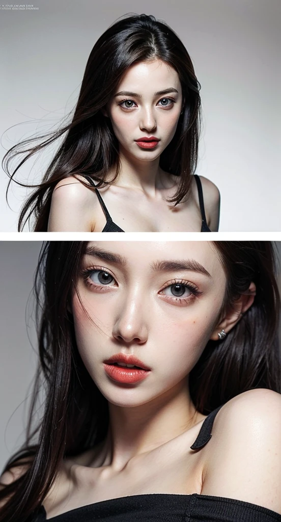 Masterpiece, Best Quality, Extremely Detailed, Very Detailed Very Detailed, Realistic, Mature Girl, Dark Brown Shoulder Length Hair, Shapely Body, Highly Detailed, Perfect Face, Office Background, Completely Naked