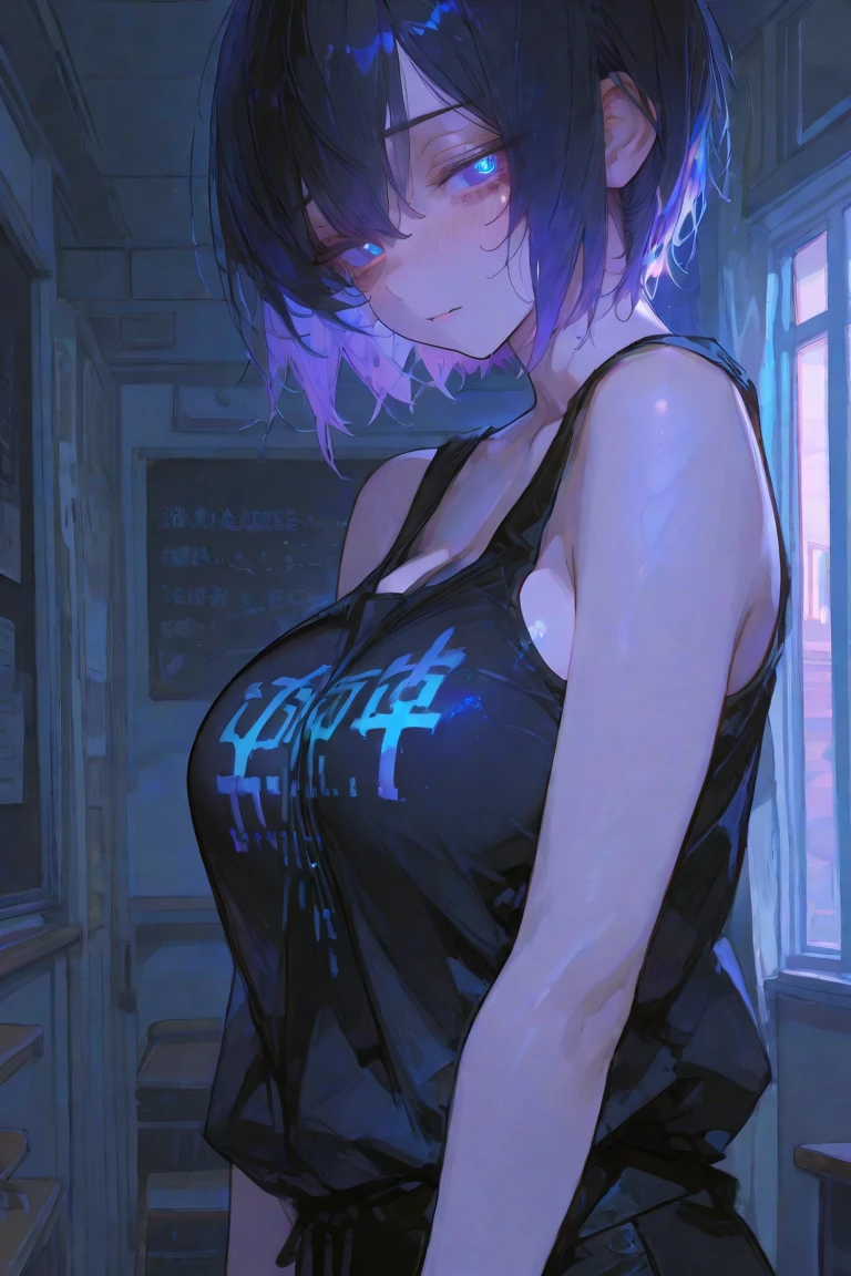 ((Tabletop, Highest quality, beautiful: 1.2)), (Golden Ratio: 1.2), (whole body: 1.2), (Very detailed: 1.3), (girl: 1.3), (Fractal Art: 1.3), whole body, (Sparkling eyes)), pattern, (Rainbow Hair, colorful hair, Half Light Blue、Half pink hair: 1.2)), colorfulに書かれている、(Heterochromia iridis), (colorful: 1.5), (((Embarrassed face))), ((Overalls)), (Hyper Detail), ((Subtle details)), (Intricate details), ((Cinematic Light, Highest qualityのバックライト)), High Contrast, ((Best lighting,delicate beauty)), (( Cinematic Light)), (ray tracing reflection, Shine), ((Shiny Hair)), ((Very detailed)), (8K)), ((close)), ((Captivating smile)) ,((ハイアングルwhole bodyショット)),(Browsing Caution:1.5)、((Sit on a transparent board))、bus、
