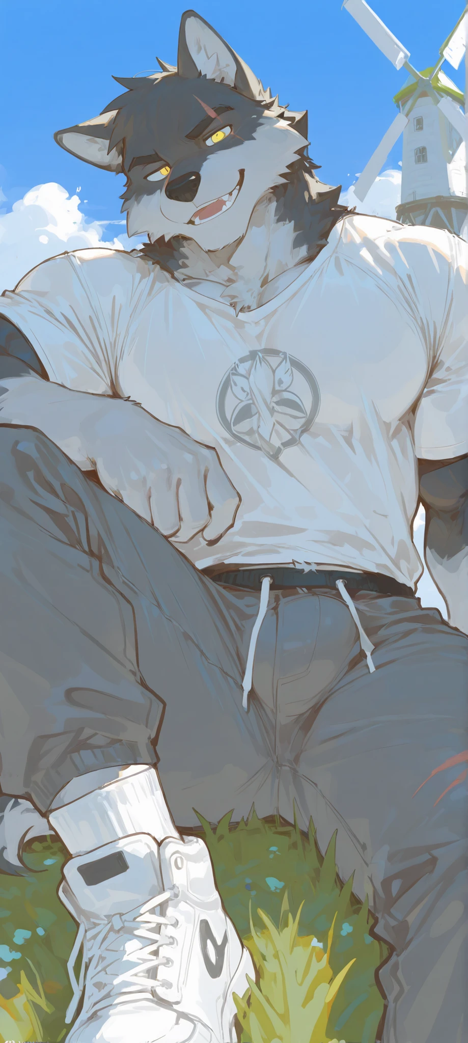 A fusion between a male human and spider,, nsfw, homoerotic,penis