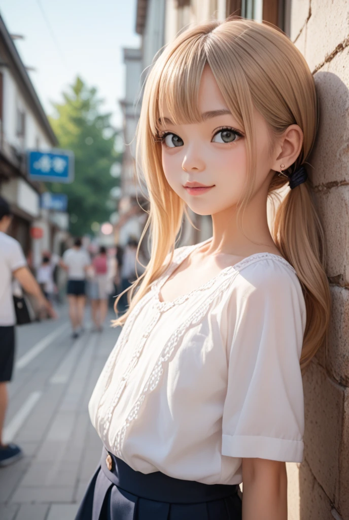 masterpiece, highest quality,Blonde, [crazy_eye], (Small Tits: 1.2), Super detailed, fog, Browsing Caution, (Expressionless)