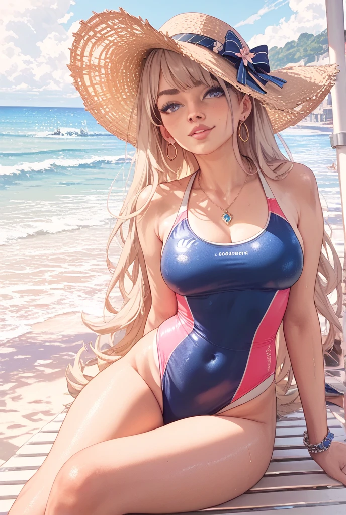 Cammy in her original swimsuit --auto --s2