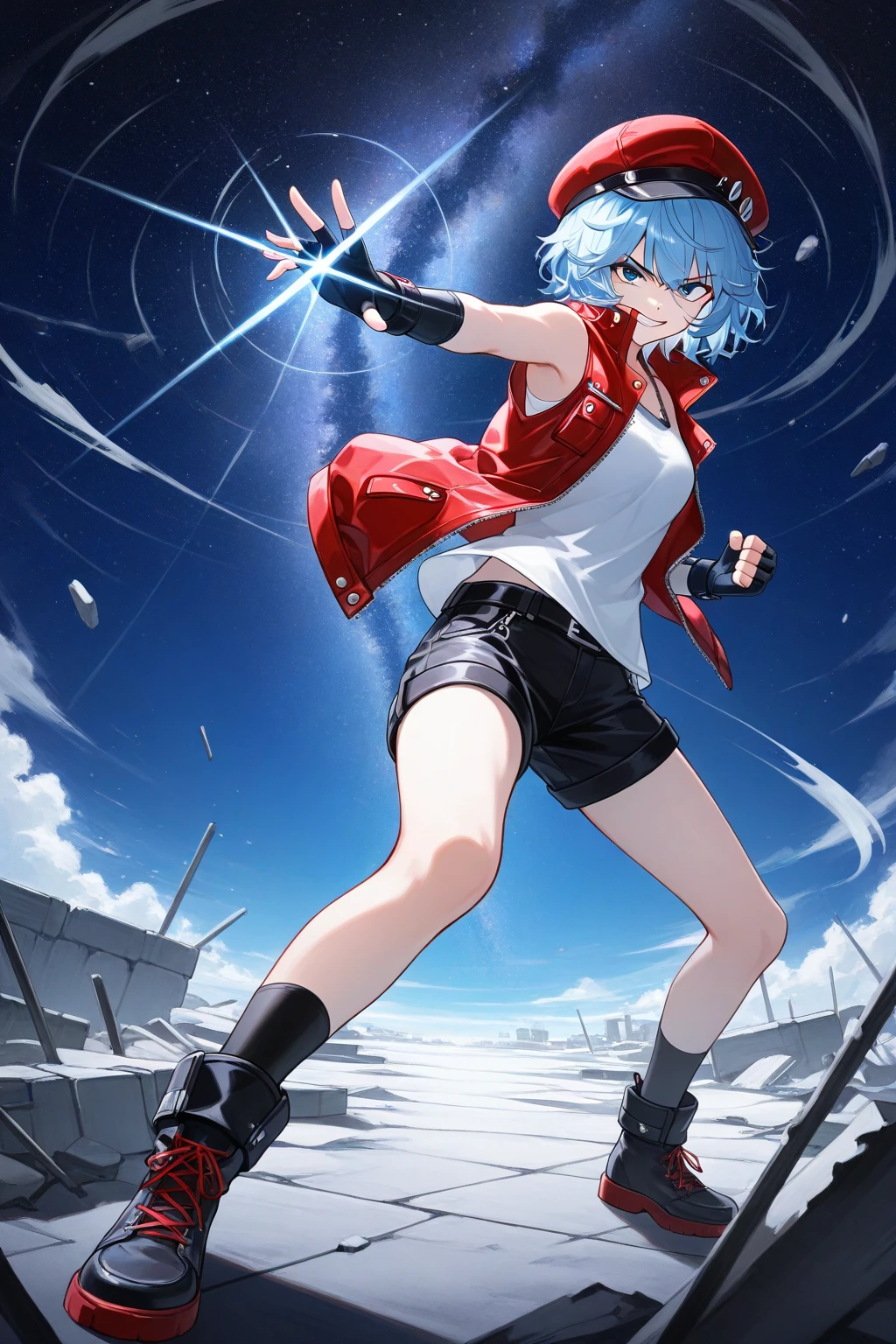 The main illustrations include a school bag, a rifle, and a hot sailor suit. Please follow the instructions below and create an illustration as if you were a professional illustrator who is ``good at expressing Japanese anime illustrations.'' Please generate the ultra-best depiction of the characteristic drawing style and painting method of Japanese anime illustrations as an ukiyo-e illustration that conveys the cuteness and cuteness.
1. Ultra best background "Shining mist, illumination, mixed taste of blue and gold, gradation, glittering floral pattern, shading, flashy, vivid, warmth, gentleness, softness, brilliance, inclusiveness, liveliness"
2. Ultra's best person: "Bright eyes, happy smile, Lolita, beautiful girl, double eyelids, make-up, neat, kind and bright personality, bewitching"
3. Ultra's best character items and weapons: "Cute school bag, cool rocket launcher"
4. Ultra's best human expression: "Sexy miniskirt, hot sailor suit, glowing rocket launcher"
5. The best poses for Ultra characters: “Sitting, crouching, holding a rocket launcher, leaning forward, shooting, sniping”
6. Ultra best drawing method "Paints, illustrations, watercolors, pencils and brushing"
7. Ultra best depiction "Japanese anime taste, three-dimensional effect, graphic design, visual art, depth, flashy patterns and colorful finish"
8. Ultra's highest generation level "Ultra's highest depiction performance, Ultra's highest degree of perfection, Ultra's highest quality, Ultra's finest masterpiece, Ultra's highest ultra-high resolution"
9. Use delicate expressions and careful finishing.
10. Adjust the contrast and brightness balance.
11. Finally, add the following content: Smooth and soft, with beautiful curves. Generates clear details. Generates illustrations with delicate and accurate drawing power and feminine brush feel and pressure.