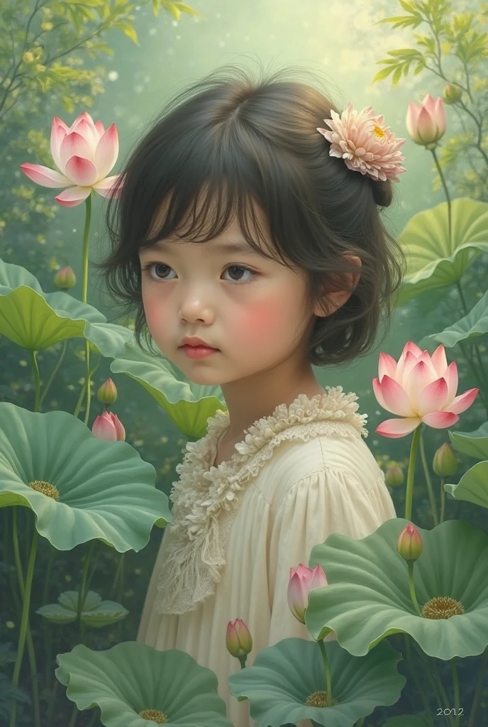 picture of Emma the ???  overgrown garden with Emma crying in front of it]
