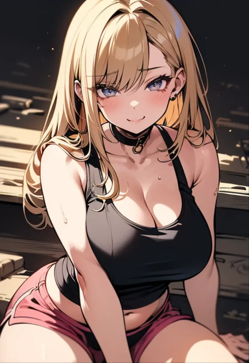 masterpiece:1.2, best quality), (graffiti wall:1.15), 1lady, beanie, jacket, Leggings, blue eyes, fullbody, large breasts, masterpiece、hyper details, ultra-quality、ultra-detailliert、Perfect drawing、Solo、large wing, city backgroung, multi-colored hair red-blue, abs, Detailed eyes, clothes between breasts female focus hairless halter top looking at viewer medium breasts navel outside pink eyes public public nudity spiked bracelet thigh gap, beatiful backgrounds、Accurate drawing、Detailed drawing、high-class sense、Open、Functional、(Composition with an emphasis on the chest)、(Shine a light on the subject)、a girl sitting on the side walk holding a gun, thick body, long blond hair, green eyes,