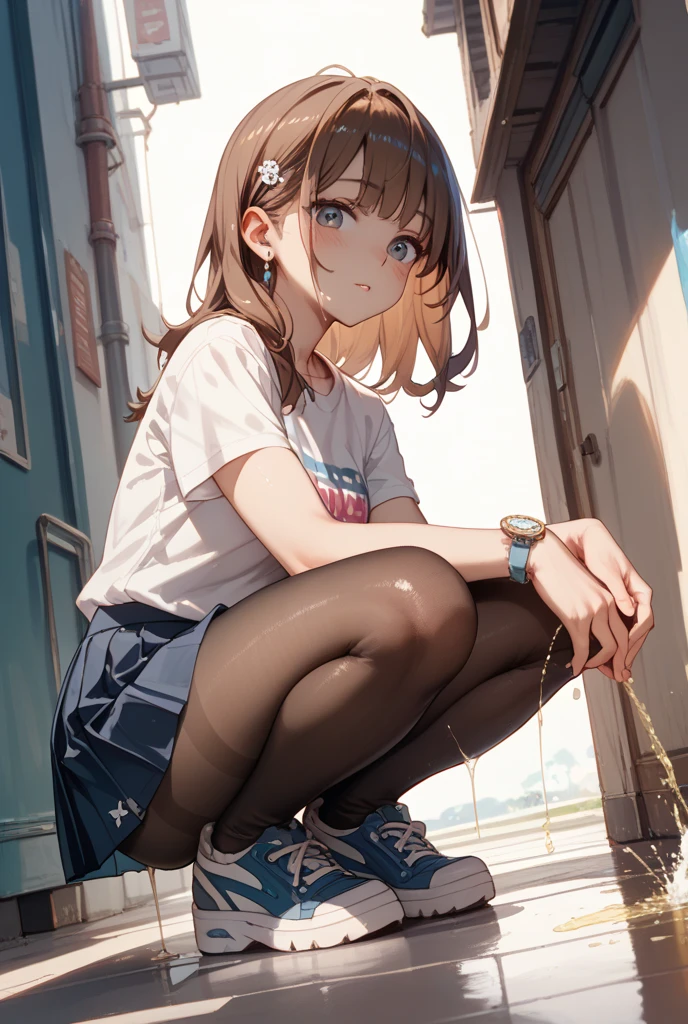 ((masterpiece)),((Highest quality)),((High resolution)),((Anatomical)),((Realistic)),((Detailed Description)),((Full body view)),((Perfect lighting)),((8K)),((cute)),((School classroom)),((Window)),((blue sky)),((cumulonimbus)),((Sit at a desk)),(((((One little girl))),(((Lori))),(((neutral))),((8-year-old)),((Beautiful eyes)),((Baby Face)),((low length)),((Petite)),((Flat Chest)),((Black Ponytail)),((Seductive smile)),((Red cheeks)),(((White tank top))),(((bikeshorts))),(((1 backpack))),