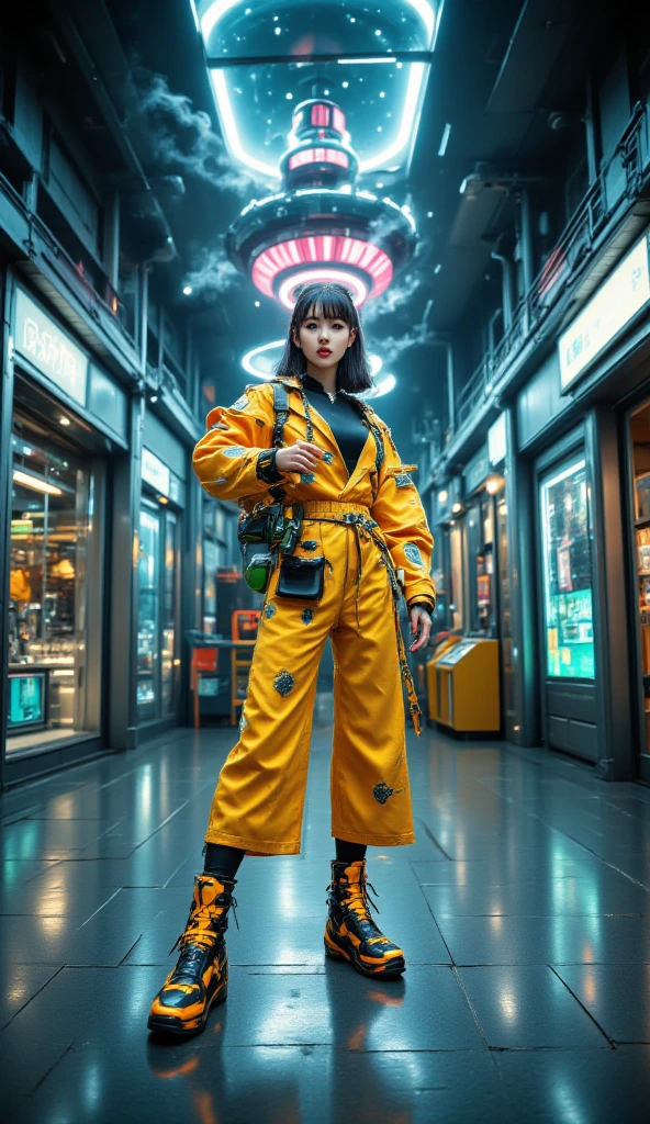 best quality, highres, loose and fluid, pigeoncore, neo-dadaist, street