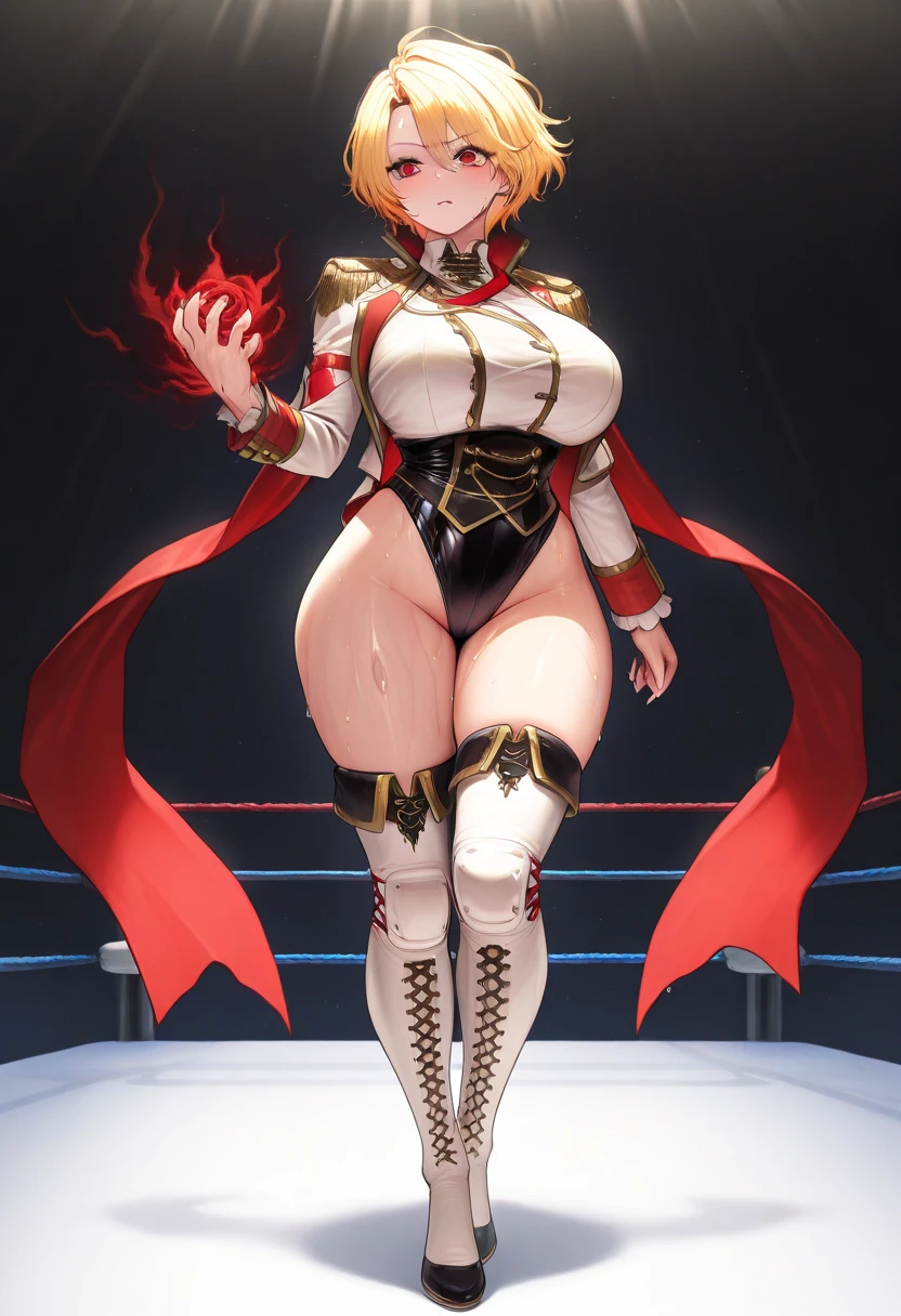 highres,absurdres,masterpiece,best quality,original,extremely detailed CG,extremely detailed wallpaper,perfect lighting,standing on the stage,blurry background,(from above),looking at viewer,
<lora:CHAR+SallyWhitemane_1:0.75>,sallywhitemane,thighhighs,thigh boots,<lora:GoodHands-beta2:1>,