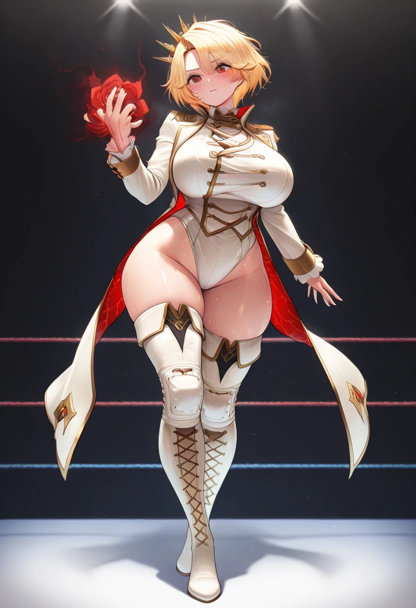 rear view, backside view,chica alta. Superhero. cabello blanco canoso. Vermilion hair. El cabello brilla. amber eyes,white Traje futurista racig. mono blanco. Figura robusta. Beautiful superhero girl. tablilla. en altura completa. hero pose,More detailed 8K.motor irreal:1.4,UHD,La mejor calidad:1.4, fotorrealista:1.4, textura de la piel:1.4, obra maestra:1.8,obra-prima, mejor calidad,objeto Objeto], (detailed face features:1.3),(manos detailed:1.4), (pista racig Tokio:1.4),(white body látex:1.4)