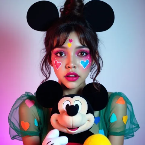 "Портреты девушки с Микки"