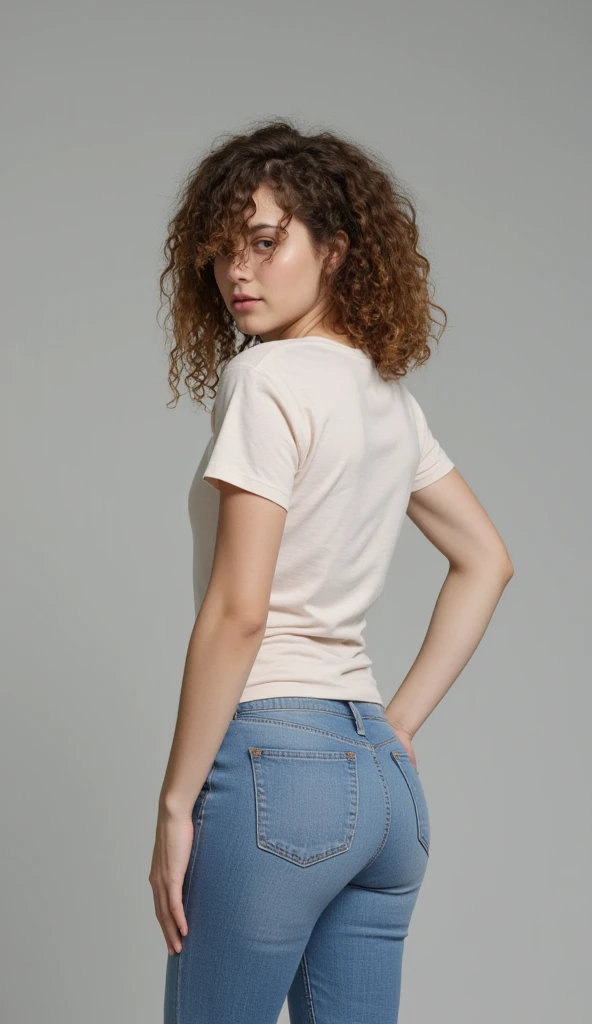 Boy wearing jeans and t-shirt
