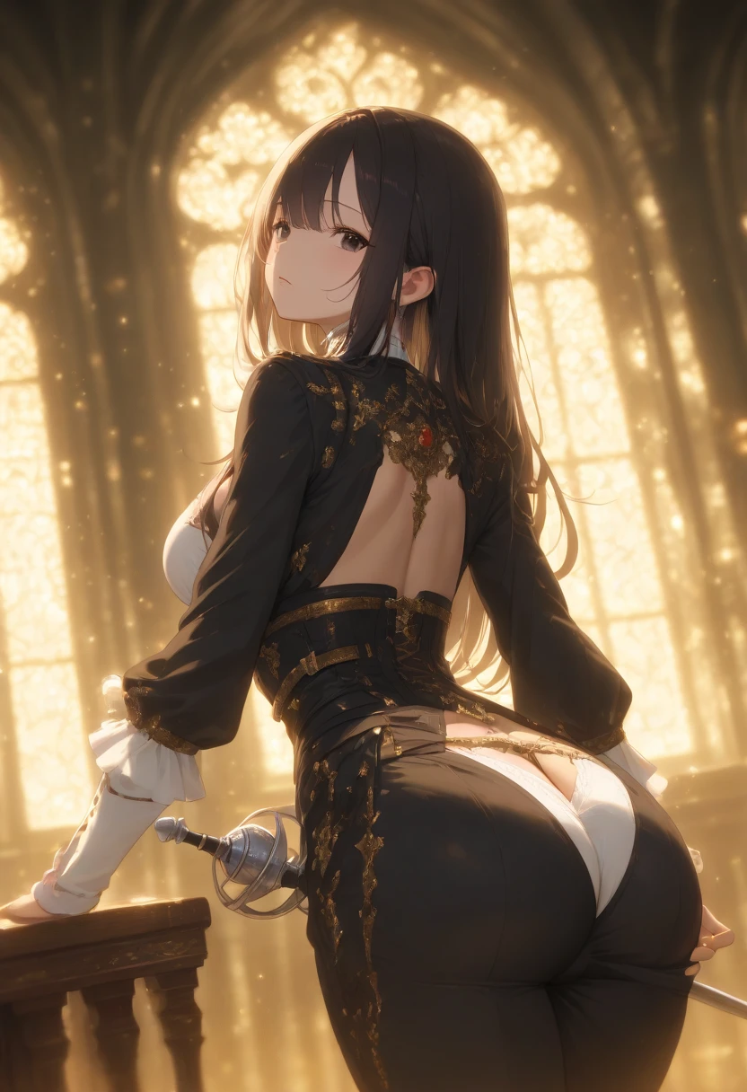 Ultra-high definition image quality、beautiful girl、Female Swordsman、Light Armor、Greeboots、Long Hair、Black Hair、20-year-old、have confidence々face、Very short tight skirt、Sexy stance、Cowgirl、wilderness、Highest quality,Big Ass、Big Breasts、Thighs、god槍グングニルを握る、Black luxurious embroidered lace panties、Kick off with your feet and jump、Joan of Arc style clothing、Wind King Barrier、Her hair is fluttering in the wind、The Sword of Promised Victory、god々Wearing a bright aura、Big Ass、Valkyrie the War Maiden、Crotch close-up、Angle from directly below、Steam from the crotch