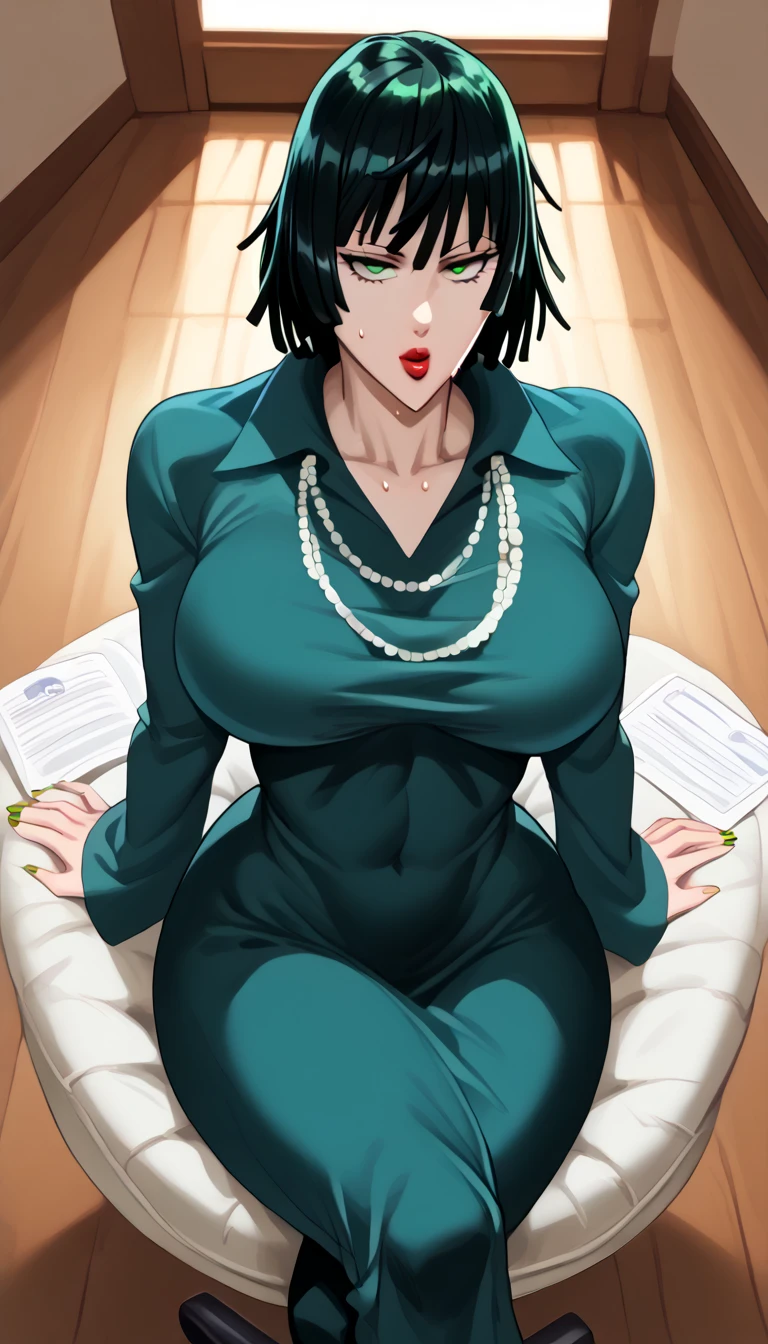 Fubuki, desnuda, acostada, desnuda, expuesta