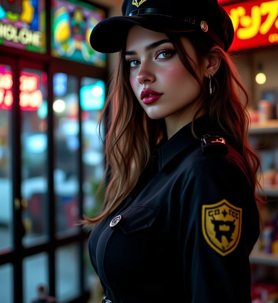 Hyper-realistic, ultra detailed, a girl ((naked)) ((WITH SHORT WAVY ORANGE HAIR)) dressed as a pirate in front of computer monitors typing at the keyboard ((((with small breasts showing)))) , (black collar around the neck)(with pirate hat) (with black panties and black stockings)(((full body)))(((transparent and with black panties in sight))) ((in a very dark room))((WITH GREEN EYES AND PERFECT )) ((((((with small breasts showing)))))