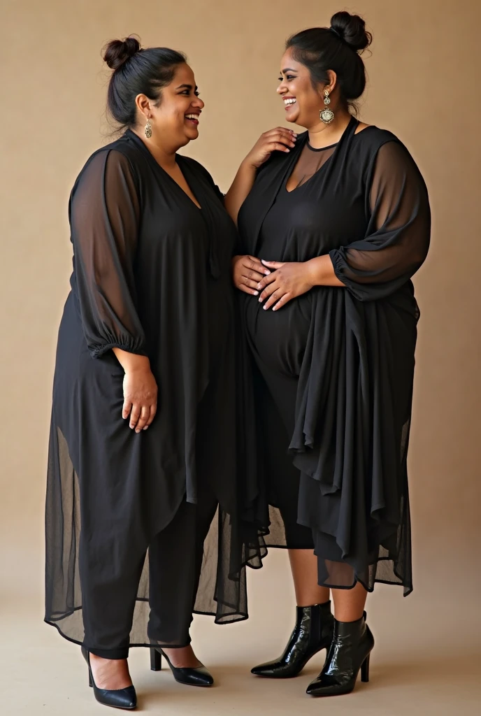 black models, in basic and casual clothes made from lotus flower fiber walking on the catwalk black women and pregnant women 