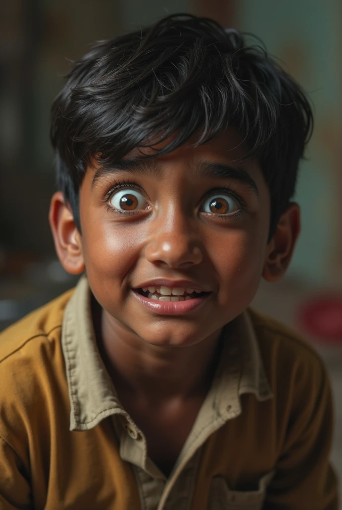 A teen  boy with lots of pimples on his face in a class room in kerala