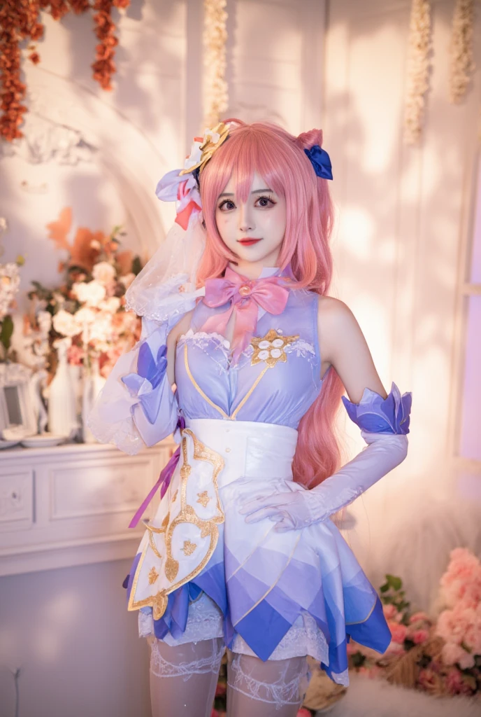 masterpiece, best quality, extremely detailed CG unity 8k wallpaper, ,, ,(Upper Body head close-up shot of a beautiful little girl), Wendy, Long straight blonde hair,((Mckenna Grace)), (((flat chest))),((pink-Cyan))golden ((Glittering Maid Dress,Bunny Ear Headgear ,glove,Bow-tie,zettai ryouiki)), (()),(),(()),,(()) ,(((sitting))), (Blush), oil skin ,(),, () (()),,(seductive smile),,,, ,, (Wonderland),,(),,pretty fac, key art, award winning, intricate detail realism hdr, by (ruan jia and artgerm and range murata), Photorealism, Hyperrealism, ultra realistic, dramatic light, intense shadows, gorgeous view,depth of field